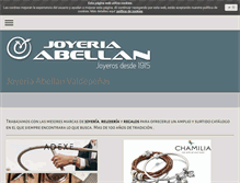 Tablet Screenshot of joyeriaabellan.com